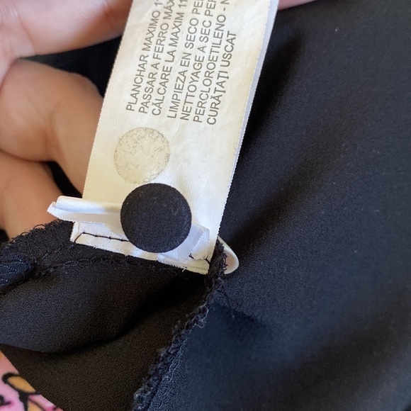 ZARA Sleeveless Layered Office Blouse Top • Solid Black • XS - Picture 8 of 9